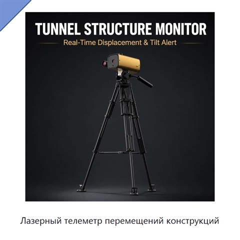 Лазерный телеметр перемещений конструкций