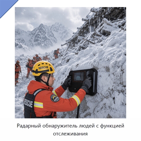 Радарный обнаружитель людей с функцией отслеживания