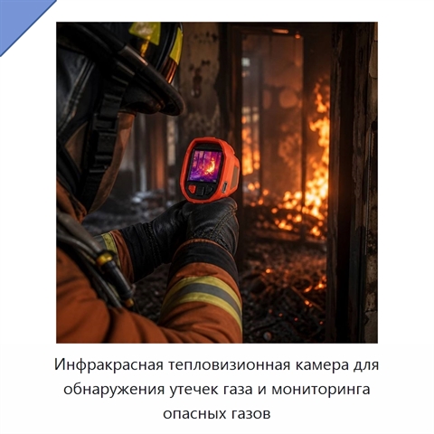 Инфракрасная тепловизионная камера для обнаружения утечек газа и мониторинга опасных газов