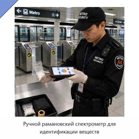 Ручной рамановский спектрометр для идентификации веществ