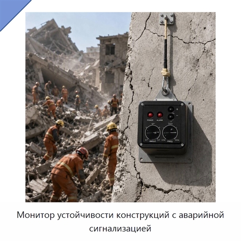 Монитор устойчивости конструкций с аварийной сигнализацией