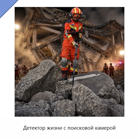 Детектор жизни с поисковой камерой