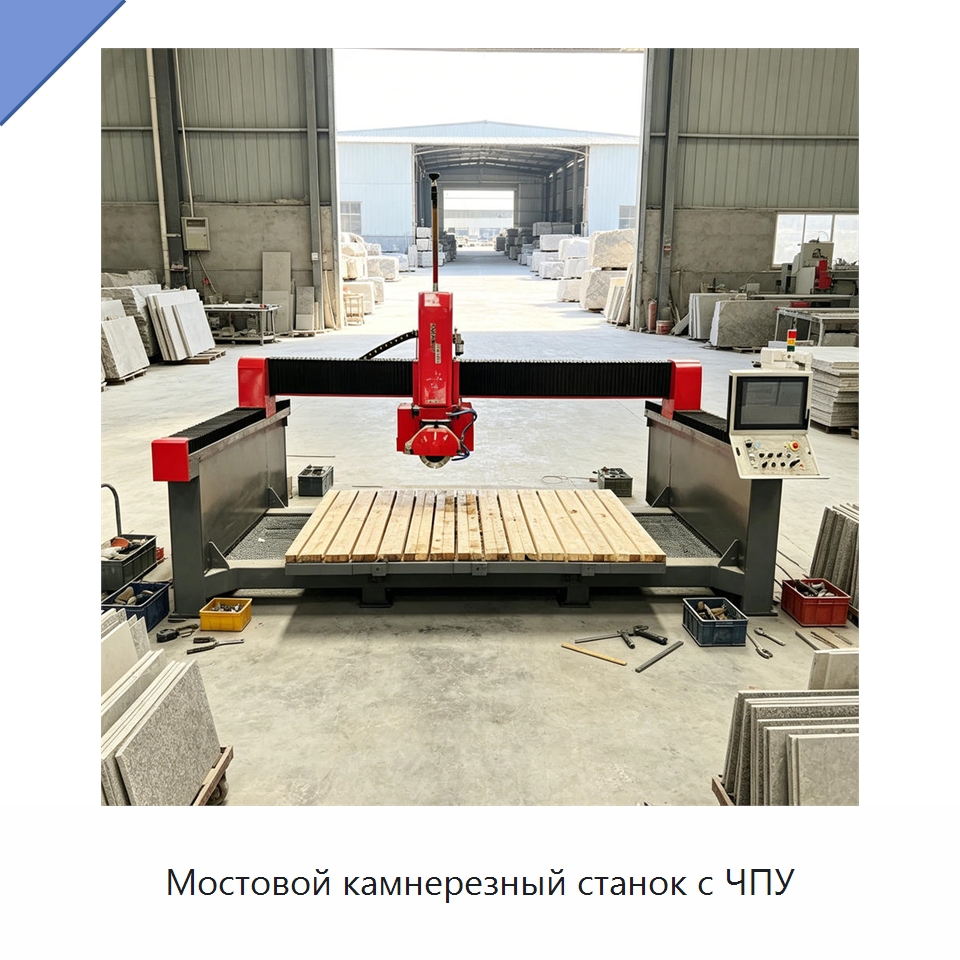 Мостовой камнерезный станок с ЧПУ — Оборудование для обработки камня
