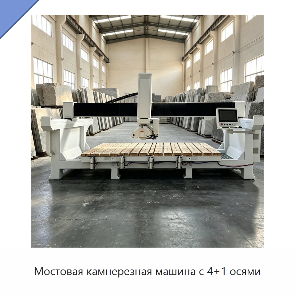 Мостовая камнерезная машина с 4+1 осями — Оборудование для обработки камня