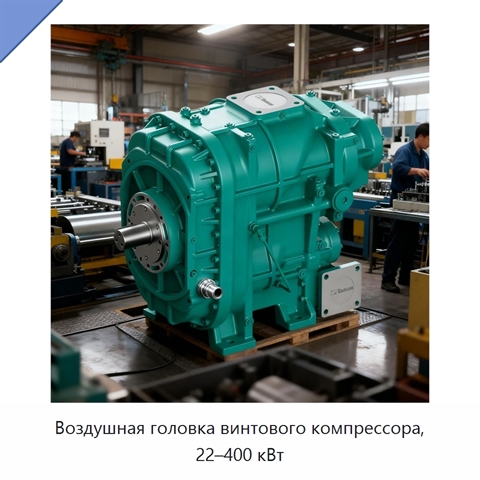 Воздушная головка винтового компрессора, 22–400 кВт