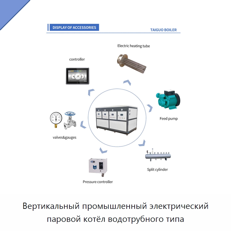 Вертикальный промышленный электрический паровой котёл водотрубного типа — Котлы и комплектующие