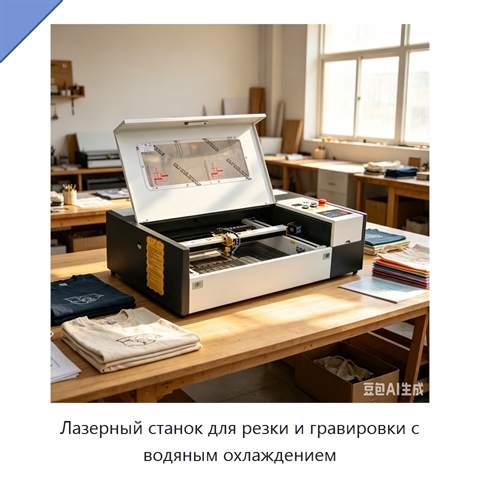 Лазерный станок для резки и гравировки с водяным охлаждением