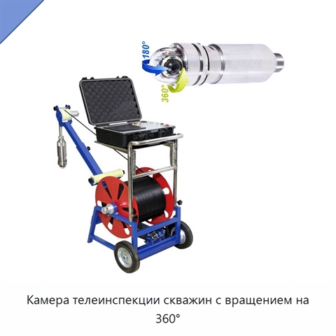 Камера телеинспекции скважин с вращением на 360°