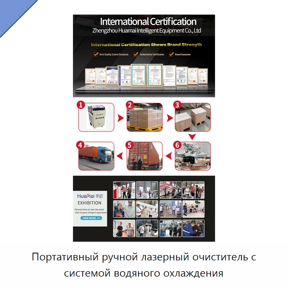 Портативный ручной лазерный очиститель с системой водяного охлаждения — Установки лазерной очистки