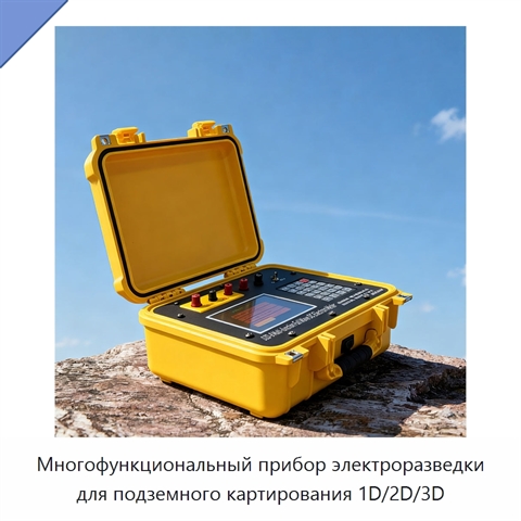 Многофункциональный прибор электроразведки для подземного картирования 1D/2D/3D