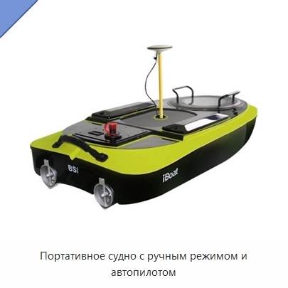 Портативное судно с ручным режимом и автопилотом