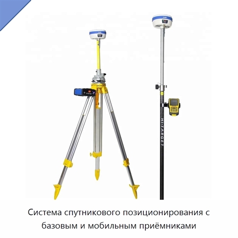 Система спутникового позиционирования с базовым и мобильным приёмниками