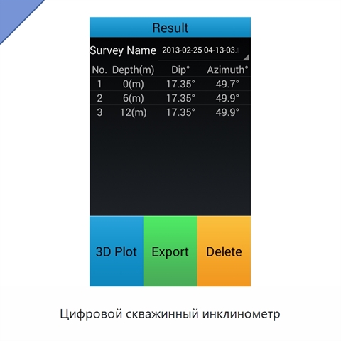 Цифровой скважинный инклинометр