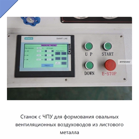 Станок с ЧПУ для формования овальных вентиляционных воздуховодов из листового металла