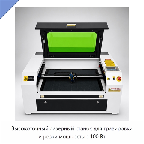 Высокоточный лазерный станок для гравировки и резки мощностью 100 Вт