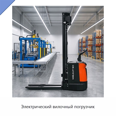 Электрический вилочный погрузчик