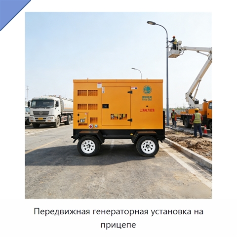 Передвижная генераторная установка на прицепе