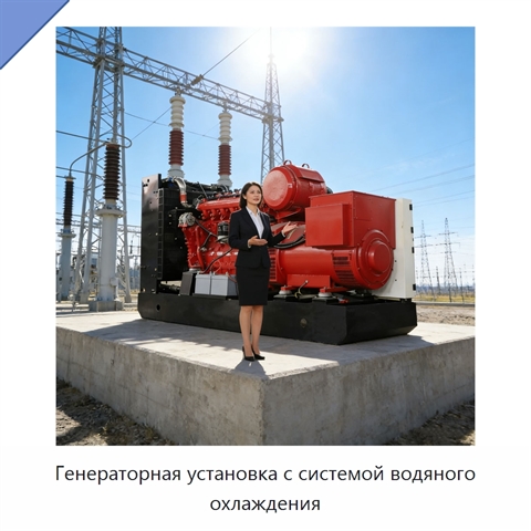 Генераторная установка с системой водяного охлаждения