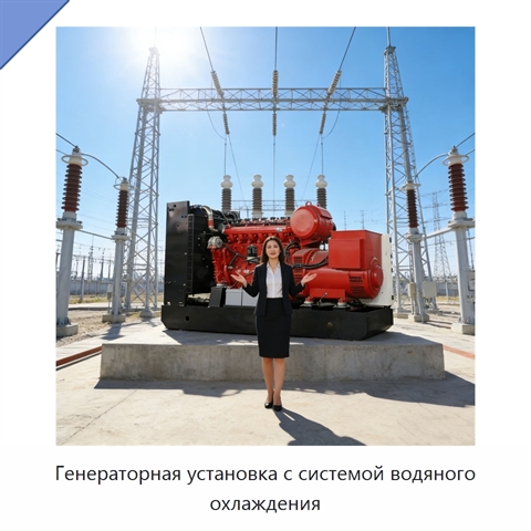 Генераторная установка с системой водяного охлаждения