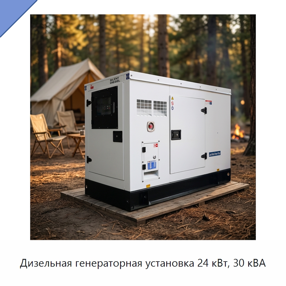 Дизельная генераторная установка 24 кВт, 30 кВА — Дизельные генераторы
