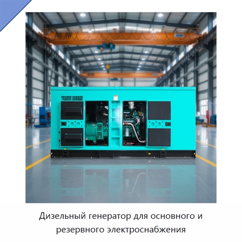 Дизельный генератор для основного и резервного электроснабжения