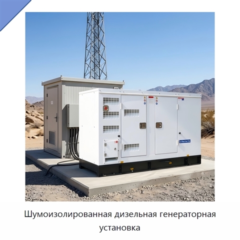 Шумоизолированная дизельная генераторная установка