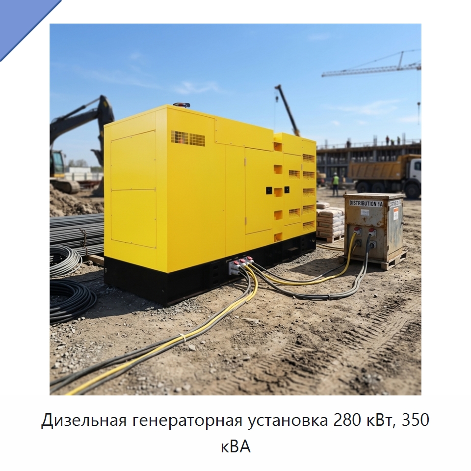 Дизельная генераторная установка 280 кВт, 350 кВА — Дизельные генераторы