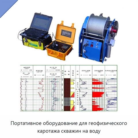 Портативное оборудование для геофизического каротажа скважин на воду