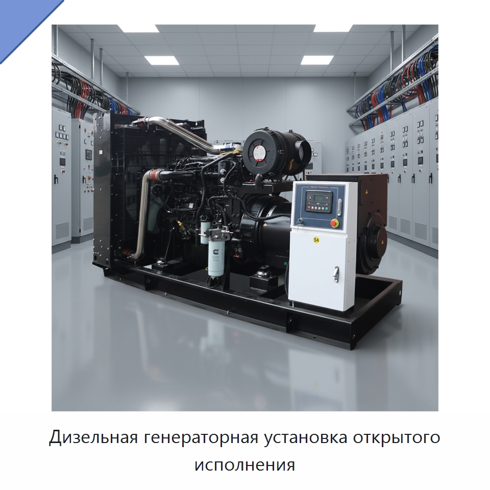 Дизельная генераторная установка открытого исполнения — Дизельные генераторы