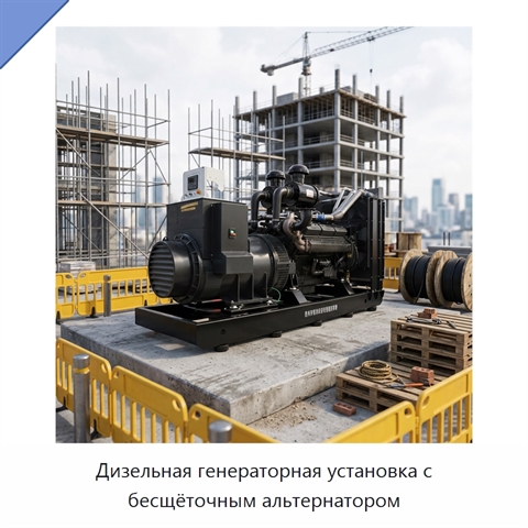 Дизельная генераторная установка с бесщёточным альтернатором