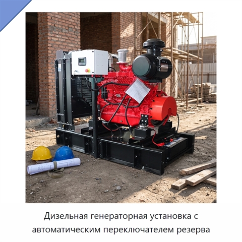 Дизельная генераторная установка с автоматическим переключателем резерва
