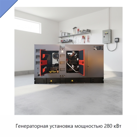Генераторная установка мощностью 280 кВт
