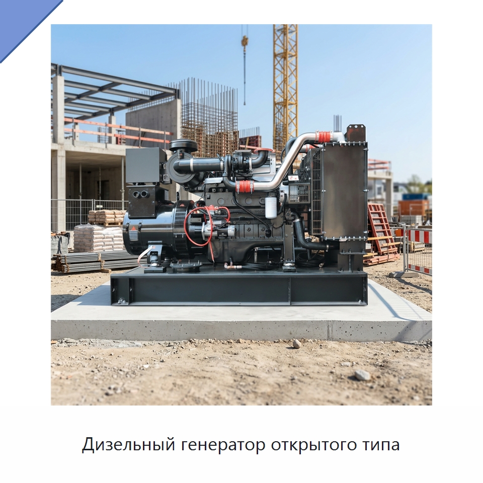 Дизельный генератор открытого типа — Дизельные генераторы