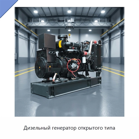 Дизельный генератор открытого типа