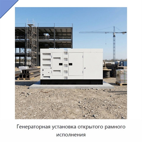 Генераторная установка открытого рамного исполнения
