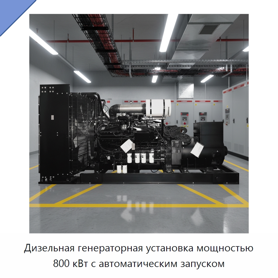 Дизельная генераторная установка мощностью 800 кВт с автоматическим запуском — Дизельные генераторы