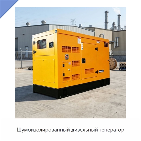 Шумоизолированный дизельный генератор