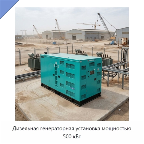 Дизельная генераторная установка мощностью 500 кВт