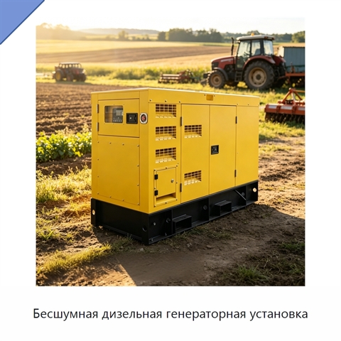 Бесшумная дизельная генераторная установка
