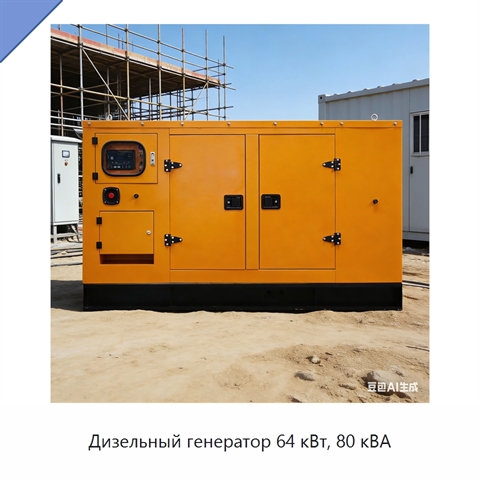Дизельный генератор 64 кВт, 80 кВА