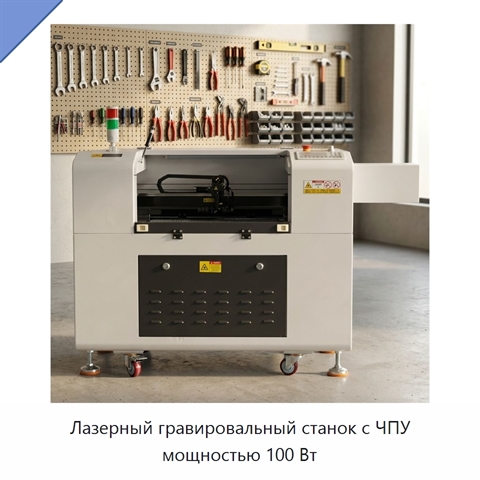 Лазерный гравировальный станок с ЧПУ мощностью 100 Вт