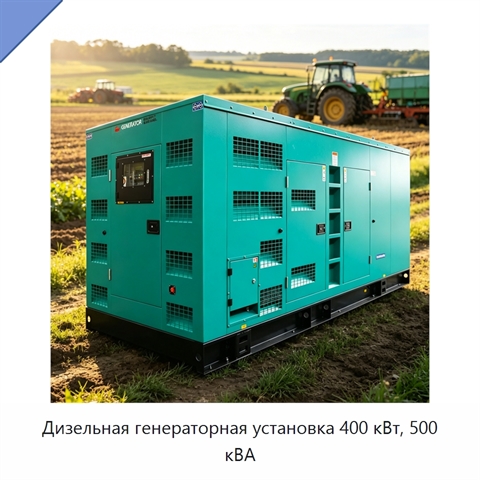 Дизельная генераторная установка 400 кВт, 500 кВА