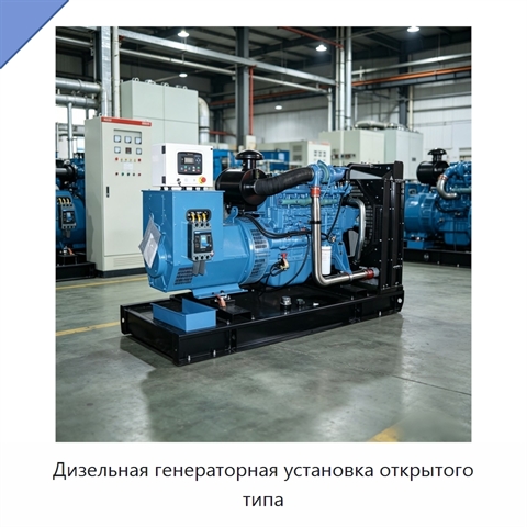 Дизельная генераторная установка открытого типа