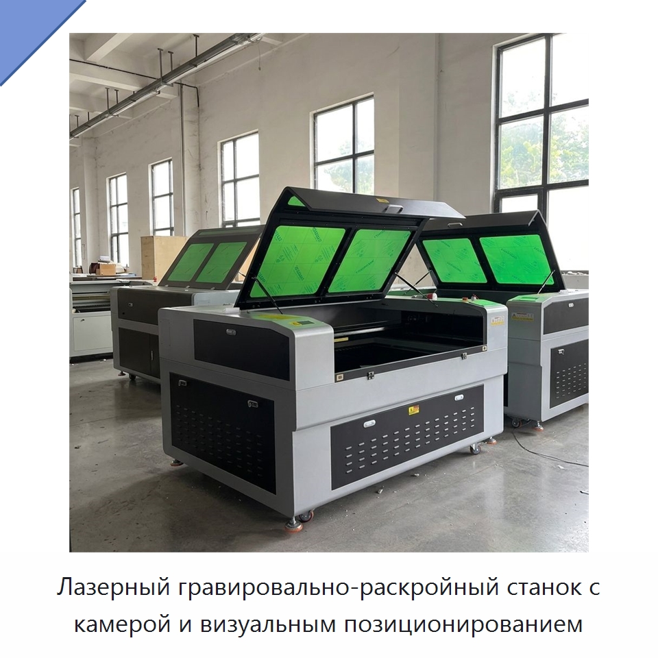 Лазерный гравировально-раскройный станок с камерой и визуальным позиционированием — Лазерные гравировальные станки
