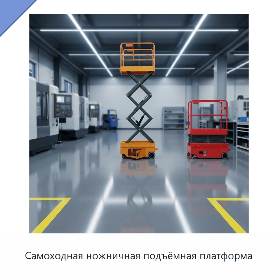 Самоходная ножничная подъёмная платформа — Подъемные столы