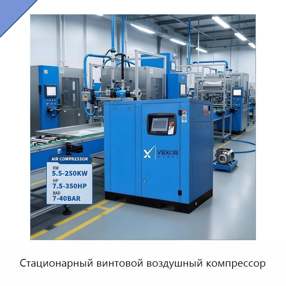 Стационарный винтовой воздушный компрессор — Промышленные компрессоры