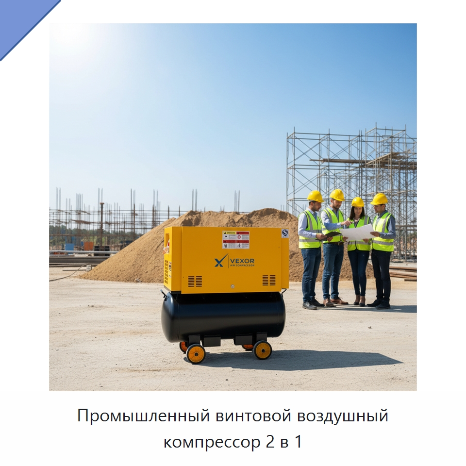 Промышленный винтовой воздушный компрессор 2 в 1 — Промышленные компрессоры