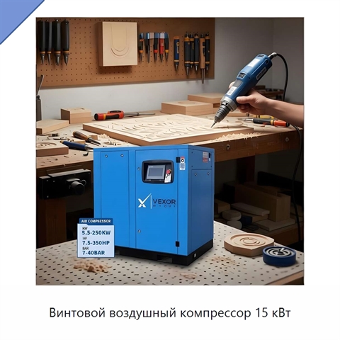 Винтовой воздушный компрессор 15 кВт
