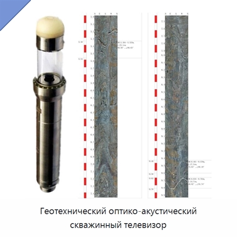 Геотехнический оптико-акустический скважинный телевизор