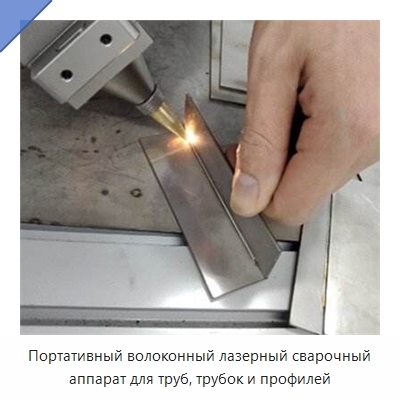 Портативный волоконный лазерный сварочный аппарат для труб, трубок и профилей